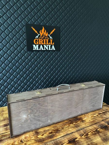 Набір шампурів у кейсі з фанери "Box - 18" box 18 фото