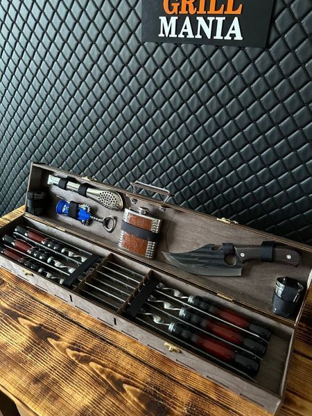 Набір шампурів у кейсі з фанери "Box - 16" box 16 фото