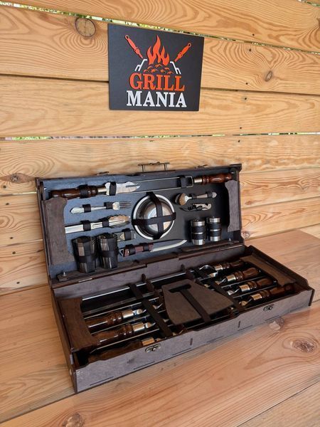 Набір шампурів у кейсі з фанери "BOX XXL - 7" box xxl-7 фото
